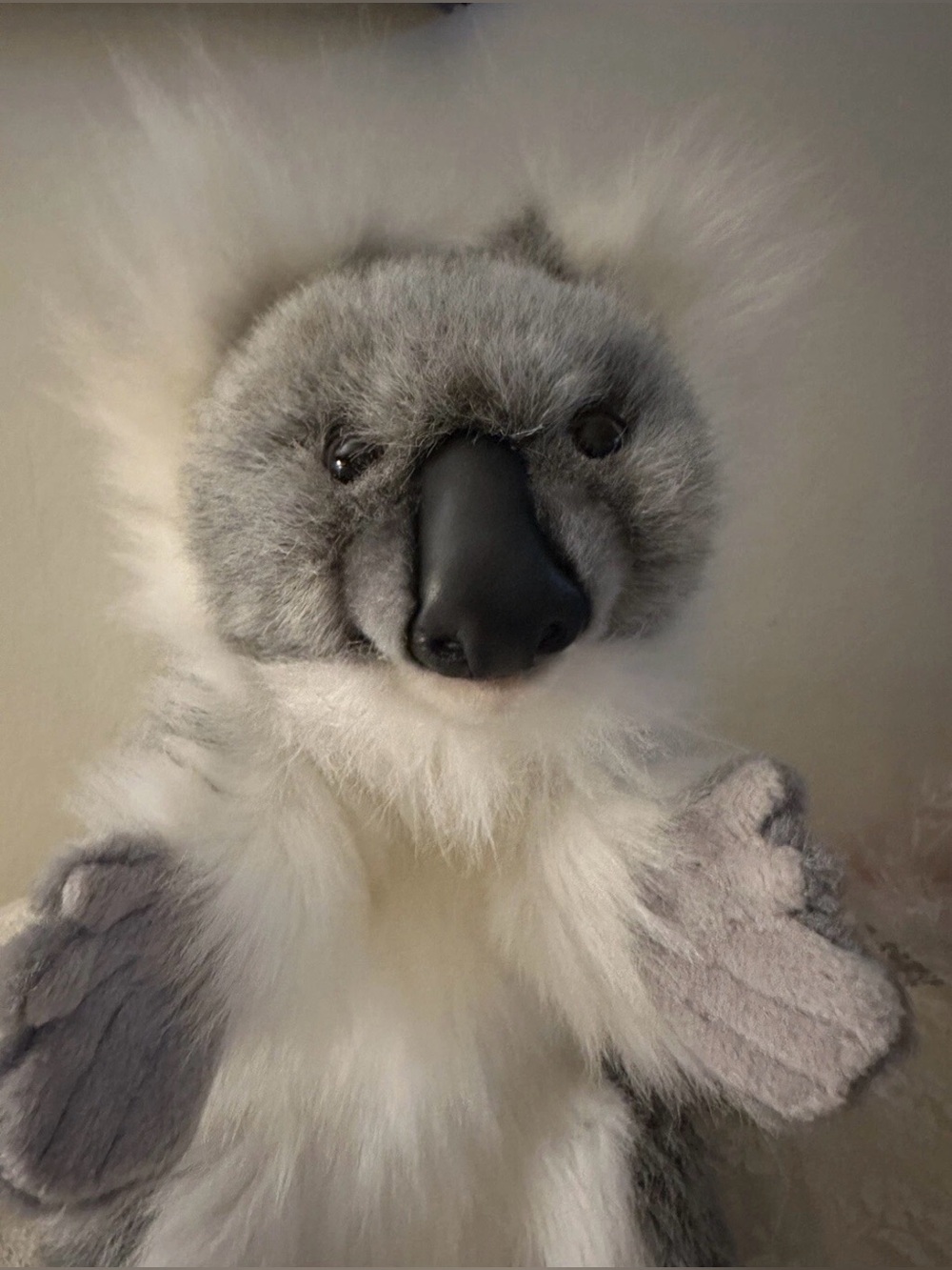HANSA Koala Puppet With Tags 1999 label #4030 VINTAGE